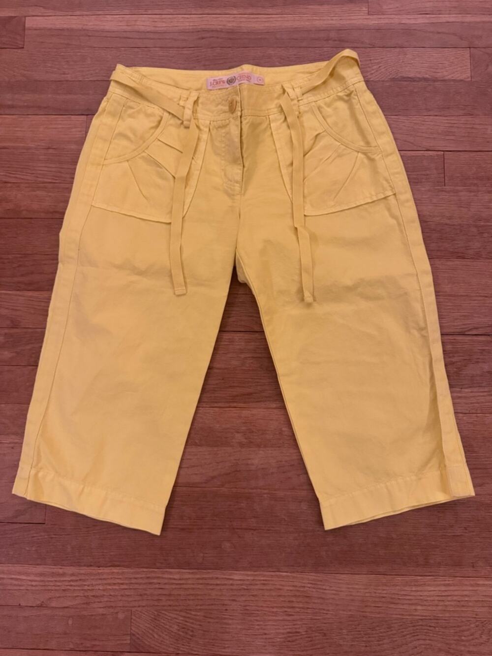 J.Crew Women's Yellow City Fit Chino Crop Pants - Size 8
b22
